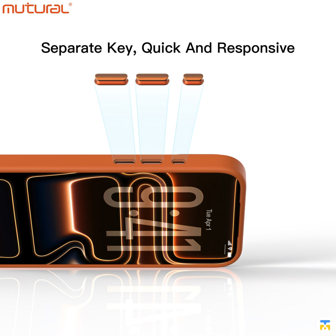 Separate Key, Quick And Responsive - MUTURAL Ripple Series Case For iPhone 17 Series - MagSafefe