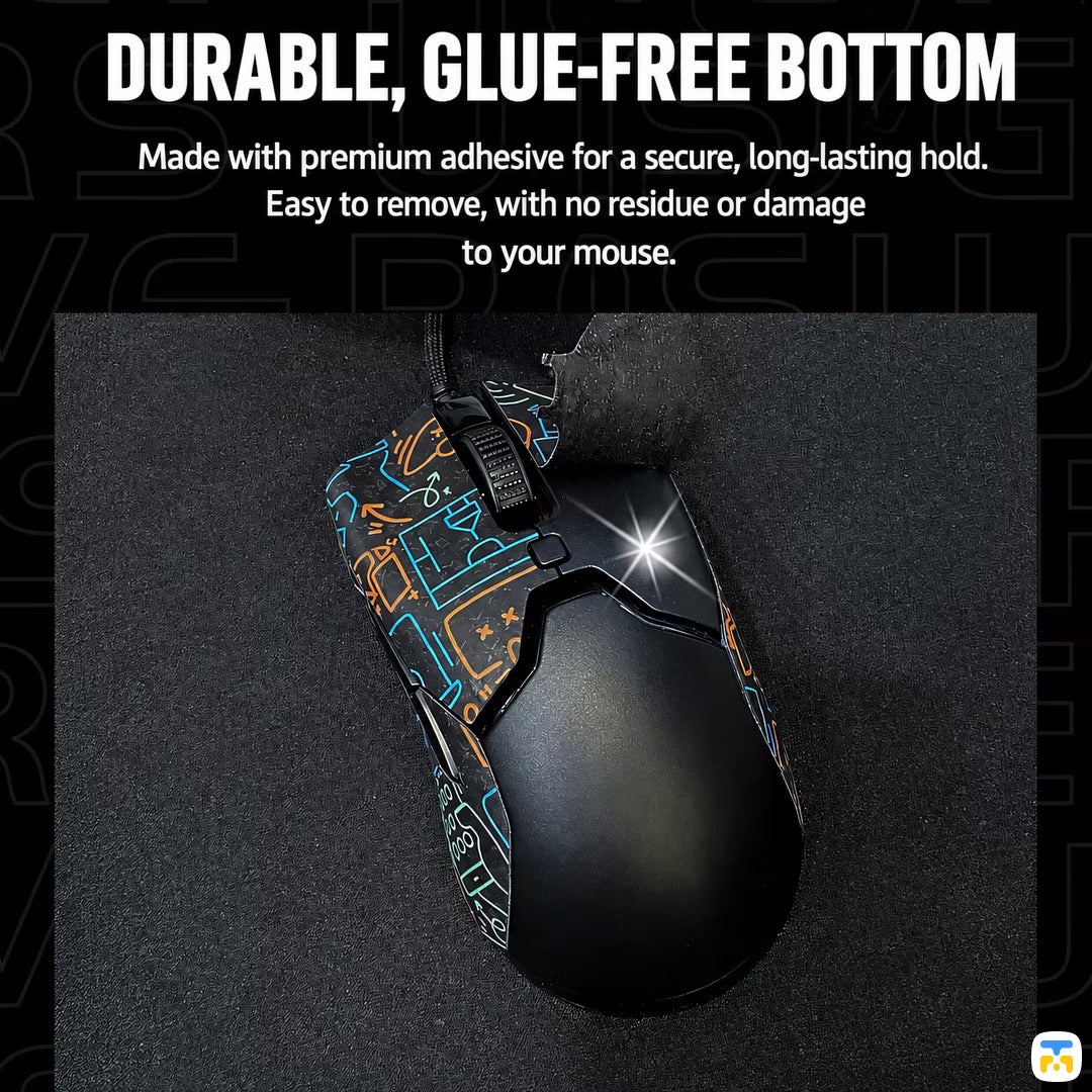 DURABLE, GLUE-FREE BOTTOM - Nanshengyi Anti-Slip Mouse Grip Stickers for MX Master 3/3S