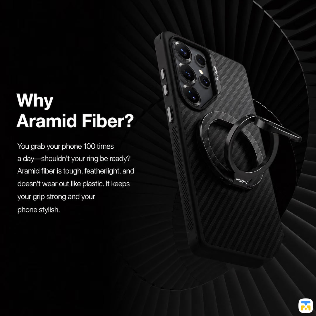 Why
Aramid Fiber? - NILLKIN FiberSnap Triple Ring Kevlar® Magnetic Phone Grip & Stand