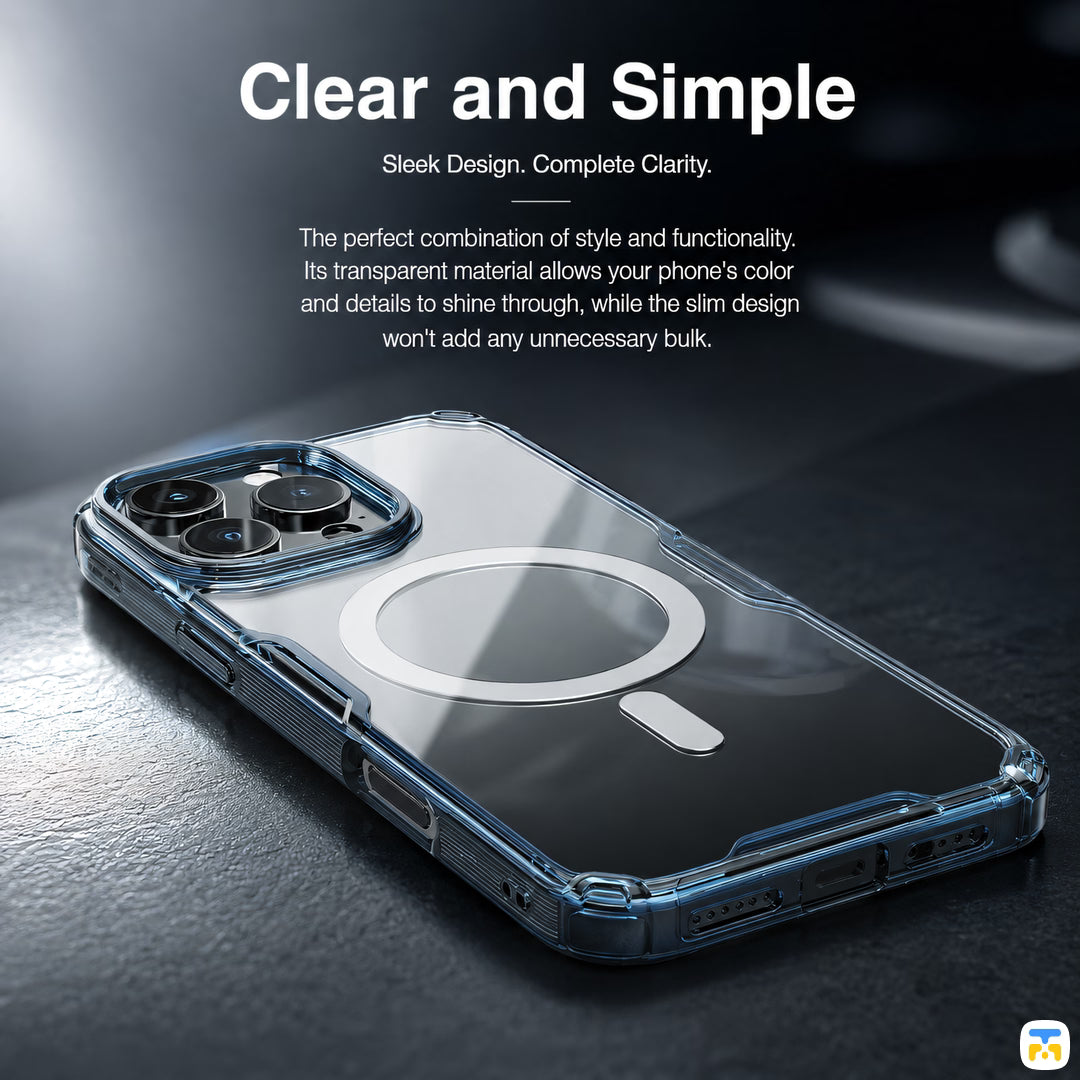 Clear and Simple - NILLKIN for iPhone 16 Series Natural TPU Pro Magnetic Case
