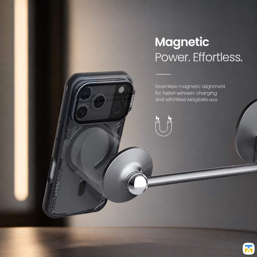 Magnetic
Power. Effortless - NILLKIN for iPhone 17 Series Iceblade Magnetic Case with Camera Cover