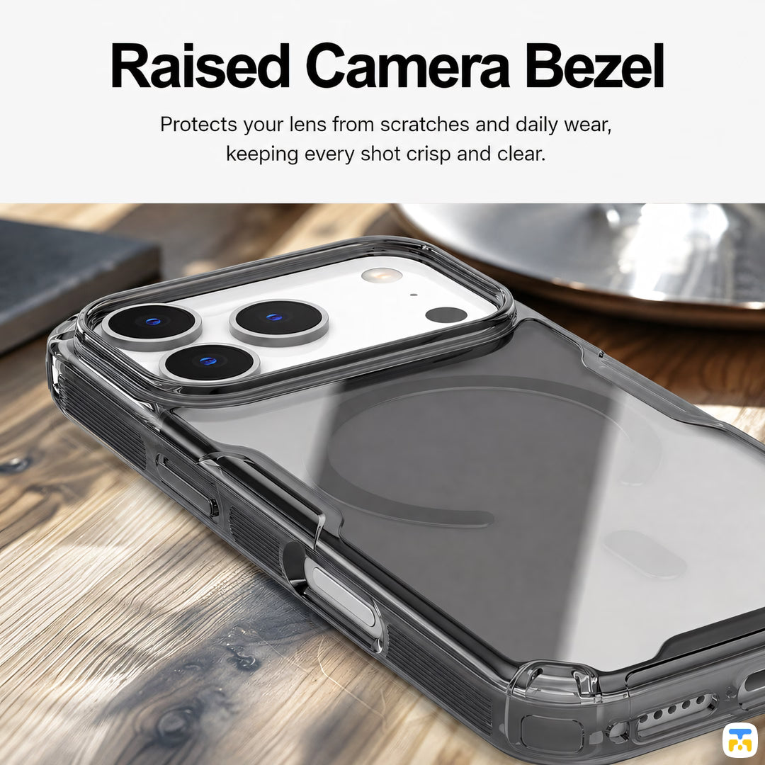 Raised Camera Bezel - NILLKIN for iPhone 17 Series Natural TPU Pro Magnetic Case