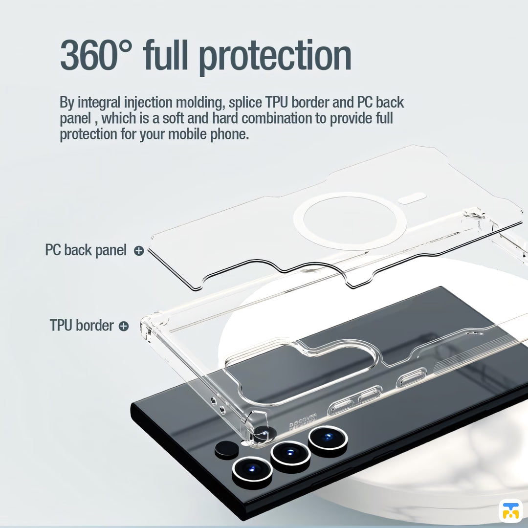 360° full protection - NILLKIN for Samsung Galaxy S24 Series Natural TPU Pro Magnetic Case