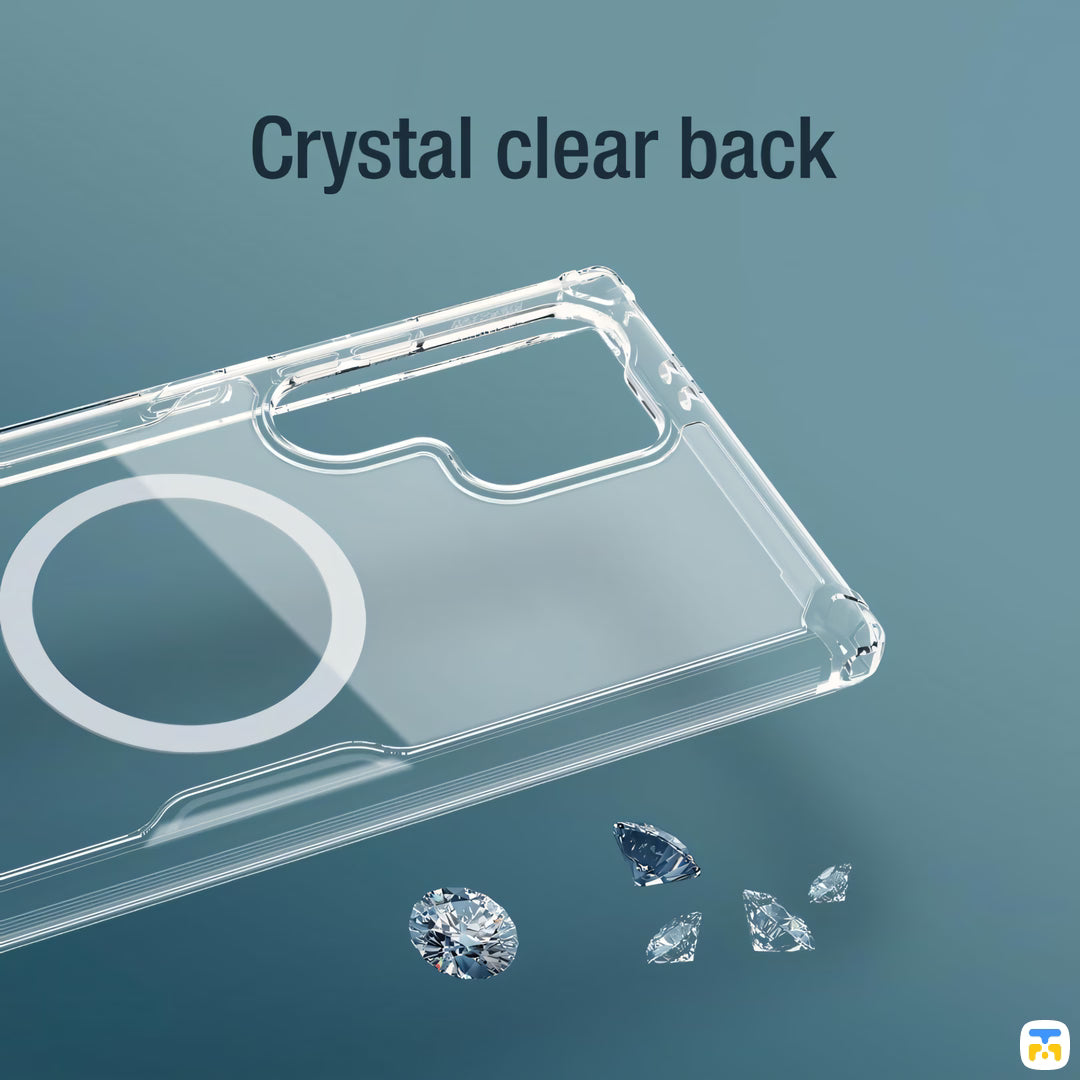 Crystal clear back - NILLKIN for Samsung Galaxy S24 Series Natural TPU Pro Magnetic Case