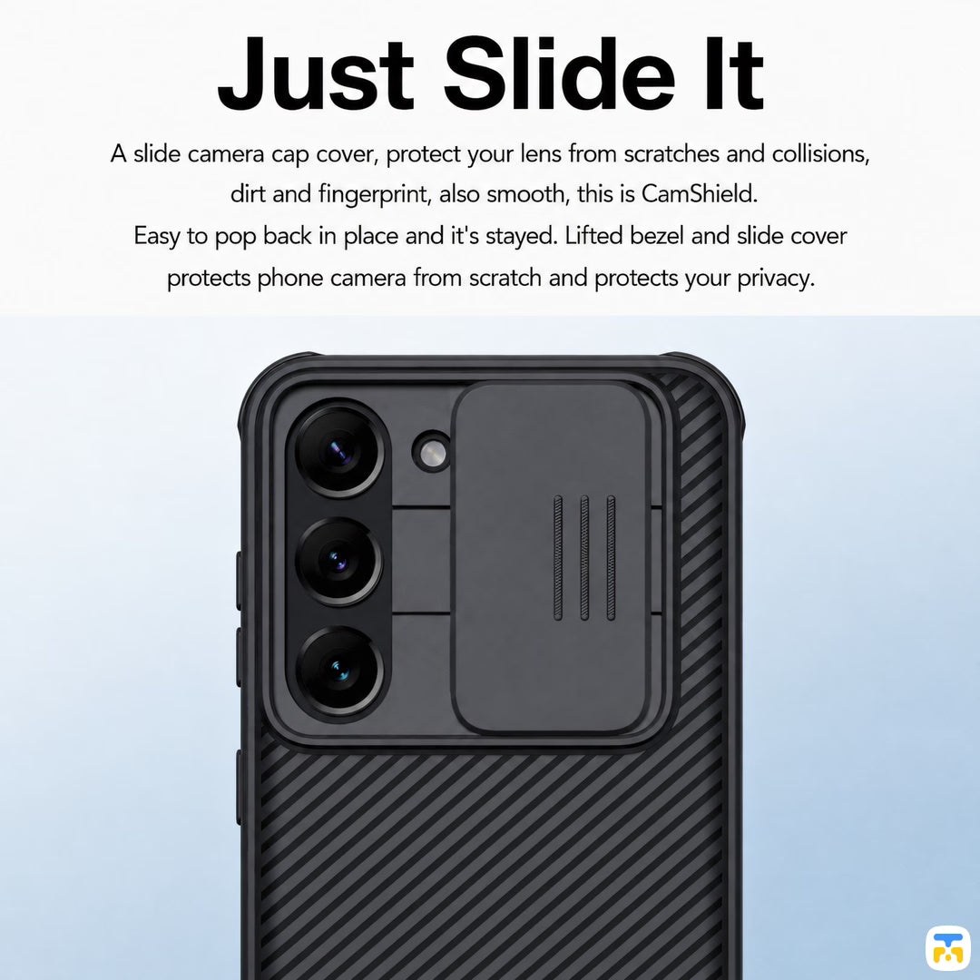 Just Slide It - NILLKIN for Samsung Galaxy S24 Ultra Camshield Pro Case
