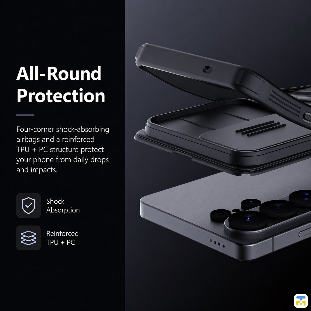 All-Round
Protection - NILLKIN for Samsung Galaxy S26 Series Camshield Pro Case