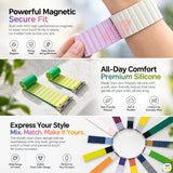 Powerful Magnetic
Secure Fit - NOVAMAG Wavy Slim Reversible Magnetic Silicone Strap for Apple Watch