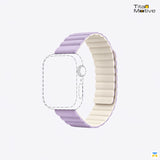 NOVAMAG Wavy Slim Reversible Magnetic Silicone Strap for Apple Watch