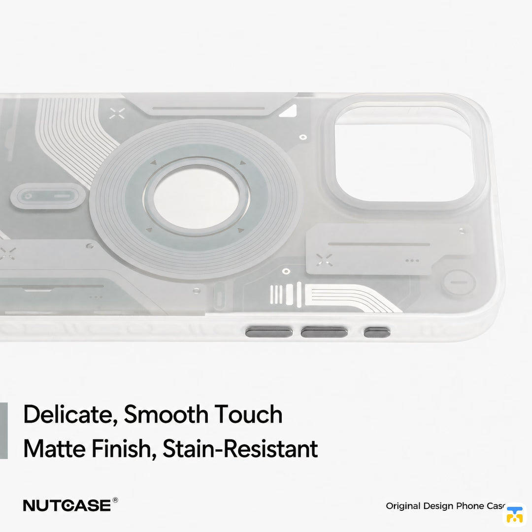Delicate, Smooth Touch
Matte Finish, Stain-Resistant - NUTCASE for iPhone 17 Series Mecha MagSafe Case
