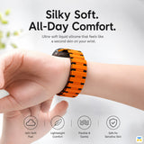 Silky Soft.
All-Day Comfort - Omega Dual-Color Magnetic Silicone Apple Watch Strap for 38-49mm
