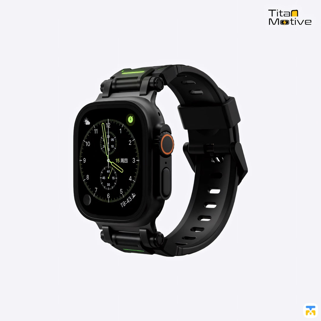 PEAKZOOC Apple Watch FKM Strap - Glow In The Dark