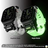 PEAKZOOC Apple Watch FKM Strap - Glow In The Dark