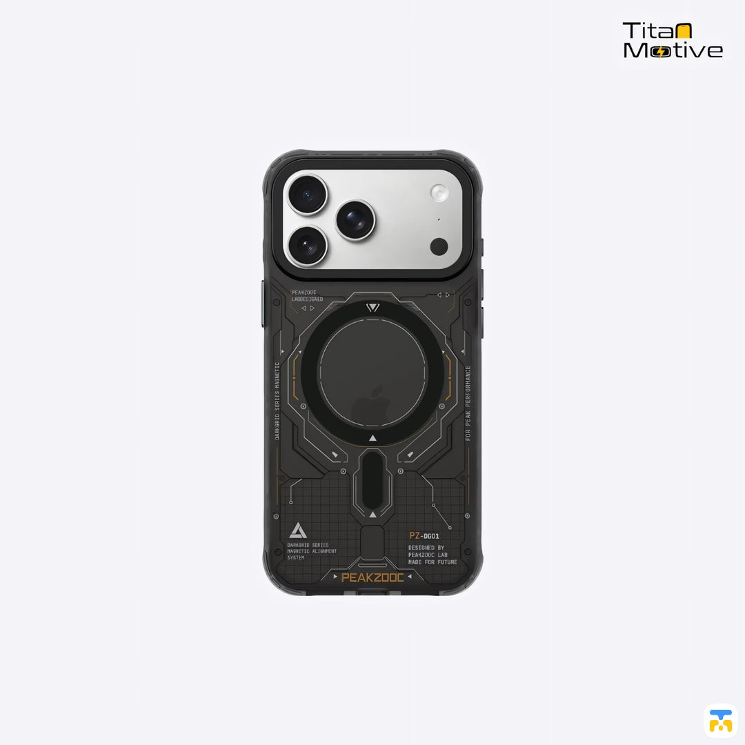 PEAKZOOC DarkGrid MagSafe Case
