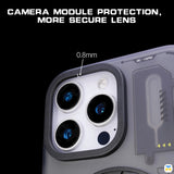 CAMERA MODULE PROTECTION, MORE SECURE LENS - PEAKZOOC for iPhone 16 Series Cyber Butler Case with Card Storage