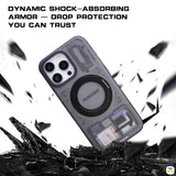 DYNAMIC SHOCK-ABSORBING ARMOR DROP PROTECTION YOU CAN TRUST - PEAKZOOC for iPhone 16 Series Cyber Butler Case with Card Storage