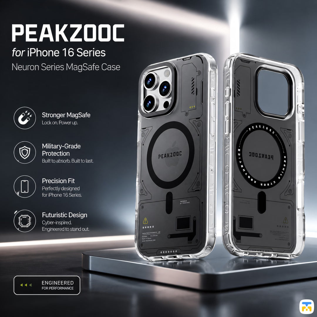 PEAKZOOC for iPhone 16 Series Neuron Series MagSafe Case