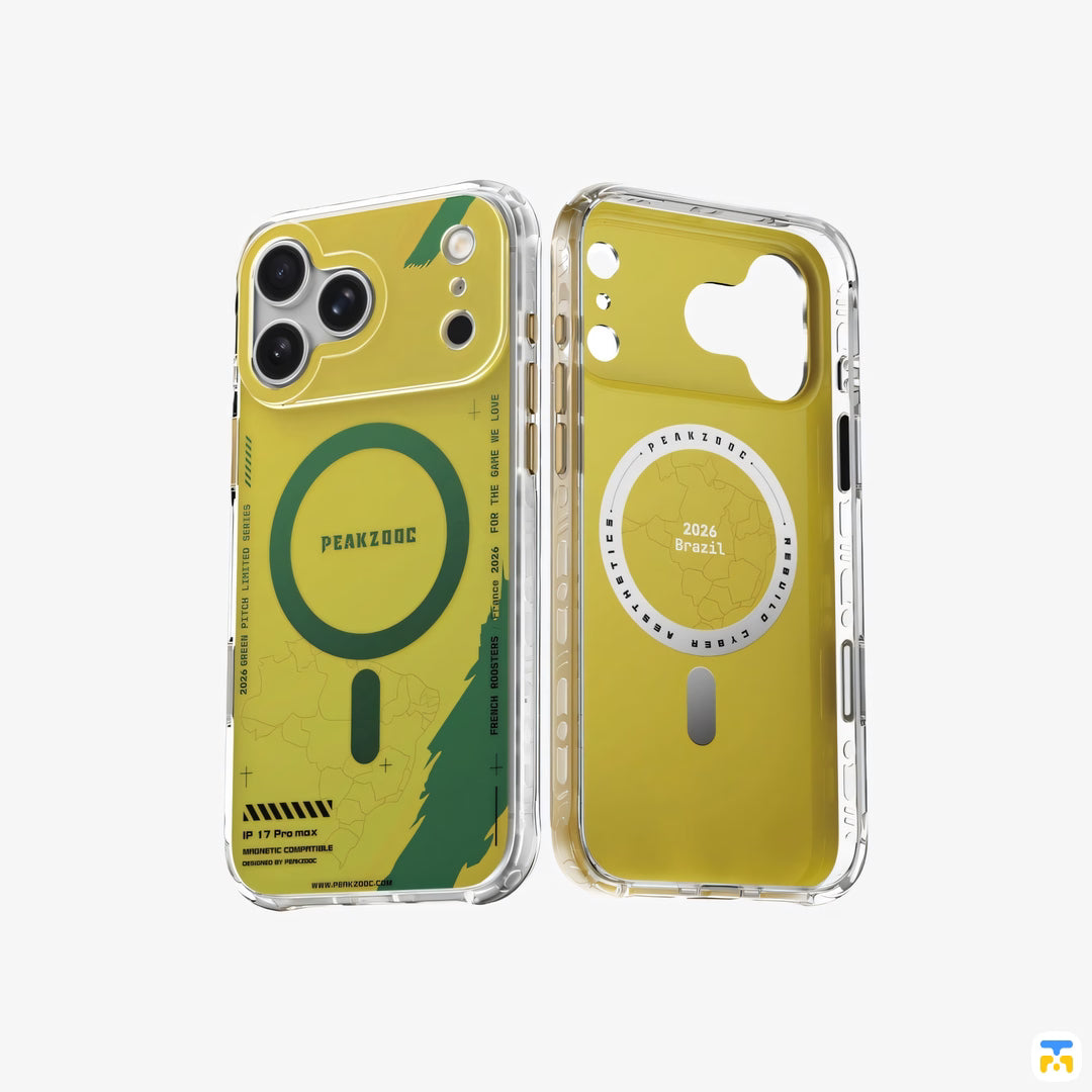 PEAKZOOC for iPhone 17 Series Green Pitch Limited Series MagSafe Case
