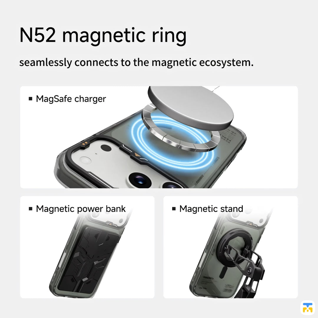 N52 magnetic ring - PEAKZOOC for iPhone 17 Series Icebound Magnetic Case