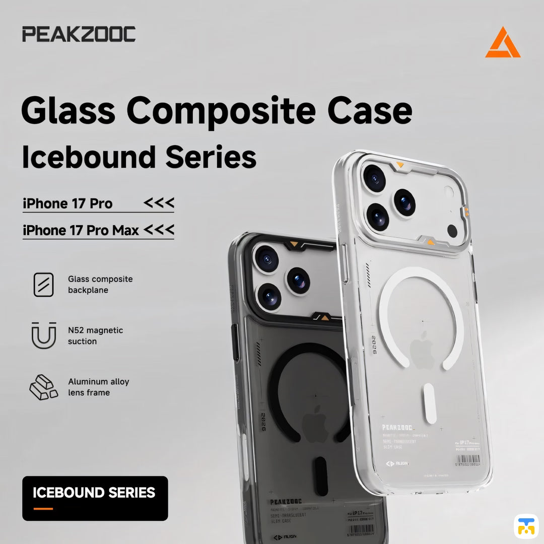 PEAKZOOC for iPhone 17 Series Icebound Magnetic Case