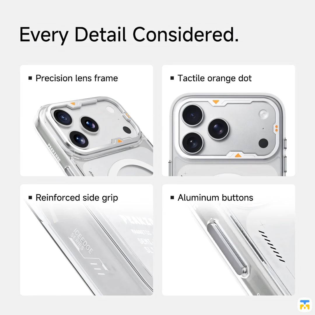 Every Detail Considered - PEAKZOOC for iPhone 17 Series Icebound Magnetic Case