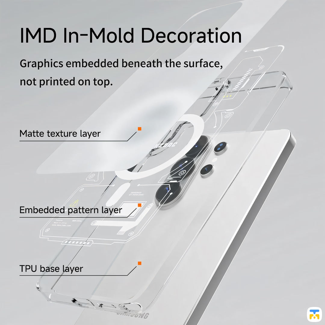 IMD In-Mold Decoration - PEAKZOOC for Samsung S25 Ultra Neuron Magnetic Case