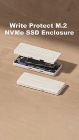 HAGiBiS 10Gbps Write-protected M.2 NVMe SSD Enclosure