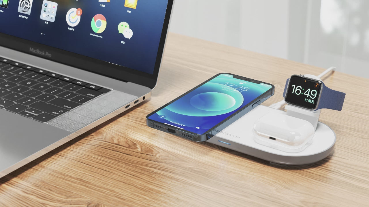 Mcdodo 3in1 15W Wireless Charger for iPhone, Apple Watch, Airpods