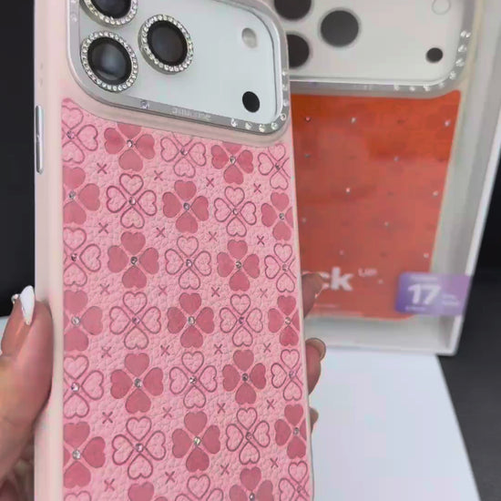 Jaucase for iPhone 17 Series Clover Heart MagSafe Case
