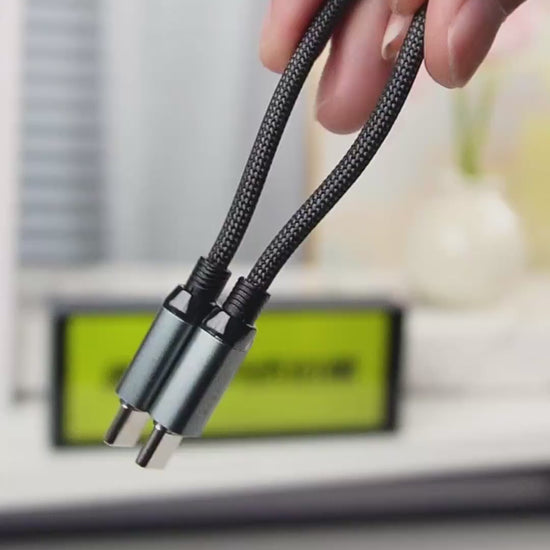 Basemo Magnetic Short 240W Charging & 480Mbps Data Cable 0.2 Meter