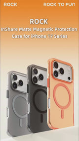 ROCK InShare Matte for iPhone 17 Series - Magsafe Case - Metal Lens Frame