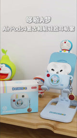 ROCK Doraemon Retro Camera Silicone Case for AirPods Pro 3
