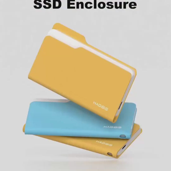 HAGiBiS Folder Style NVMe SSD Enclosure - USB 3.2 Gen2 10Gbps NVMe PCIe M.2