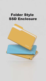 HAGiBiS Folder Style NVMe SSD Enclosure - USB 3.2 Gen2 10Gbps NVMe PCIe M.2