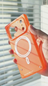 WAKCAS for iPhone 17 Series Matte Semi-Transparent MagSafe Square Case