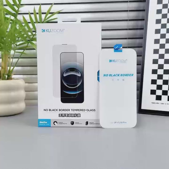 KUZOOM for iPhone 16 & 17 Series Borderless Screen Protector