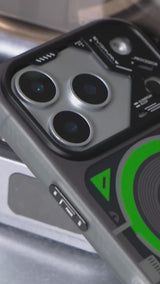 WAKCAS for iPhone 17 Series Color-block Mechanical MagSafe Case