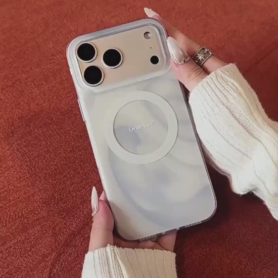 UNIPLAN for iPhone 17 Series Frosted Pearl MagSafe Case