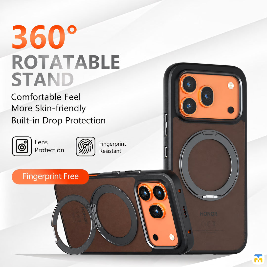 360°
ROTATABLE
STAND - QIANBEI Honor 600 Series Frosted Magnetic 360° Stand Case