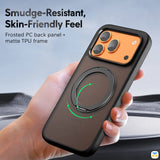 Smudge-Resistant,
Skin-Friendly Feel - QIANBEI Honor 600 Series Frosted Magnetic 360° Stand Case