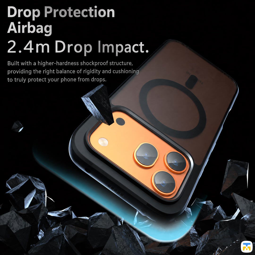 Drop Protection
Airbag
2.4m Drop Impact. - QIANBEI Honor 600 Series Frosted Magnetic Case