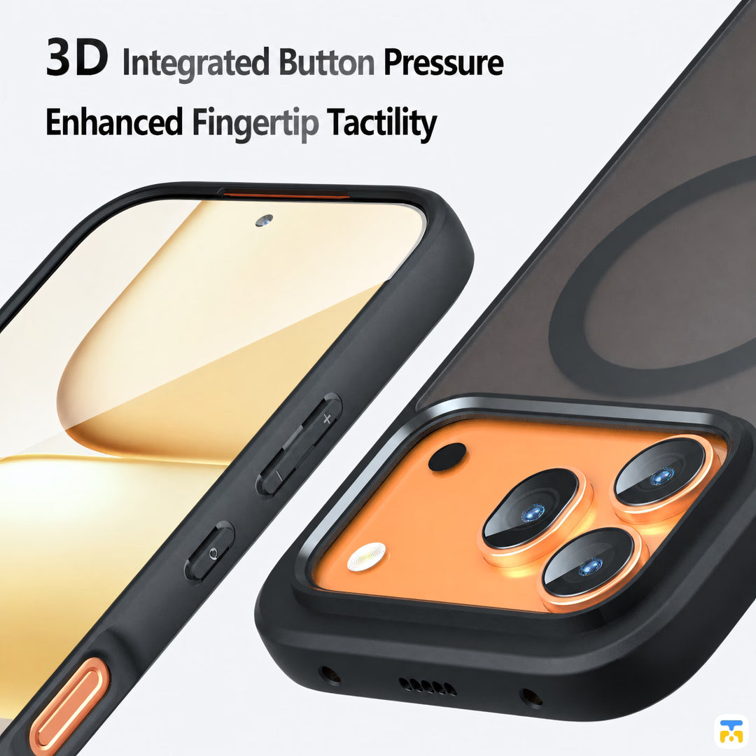 3D Integrated Button Pressure
Enhanced Fingertip Tactility - QIANBEI Honor 600 Series Frosted Magnetic Case