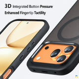 3D Integrated Button Pressure
Enhanced Fingertip Tactility - QIANBEI Honor 600 Series Frosted Magnetic Case