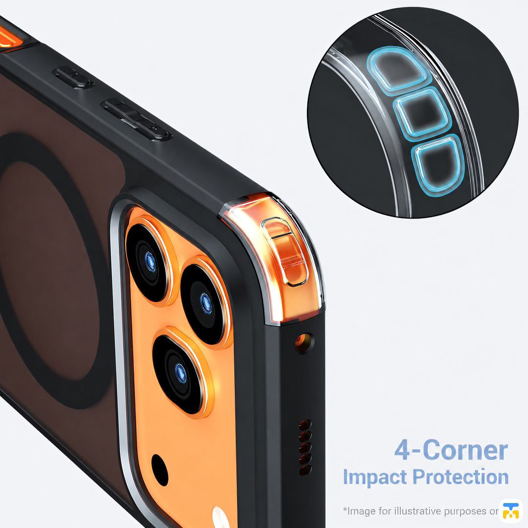 4-Corner
Impact Protection - QIANBEI Honor 600 Series Frosted Magnetic Case