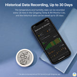 Historical Data Recording, Up to 30 Days - Qingping Temperature & Relative Humidity Monitor Lite - Works with Mi Home