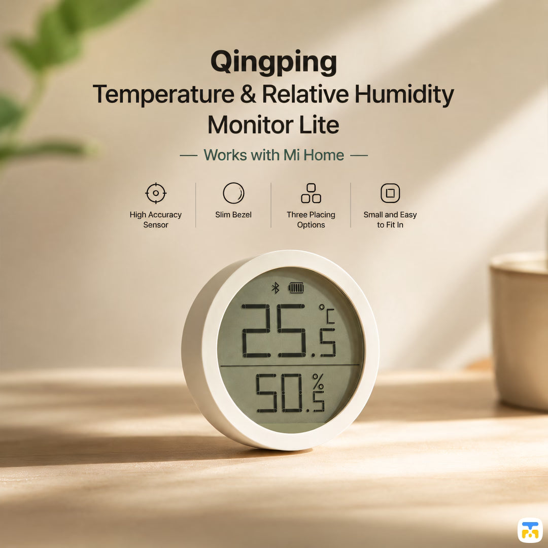 Qingping Temperature & Relative Humidity Monitor Lite - Works with Mi Home