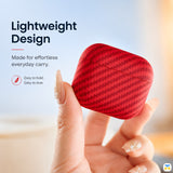 Lightweight Design - Racer Red Textured Case for AirPods Pro Series
