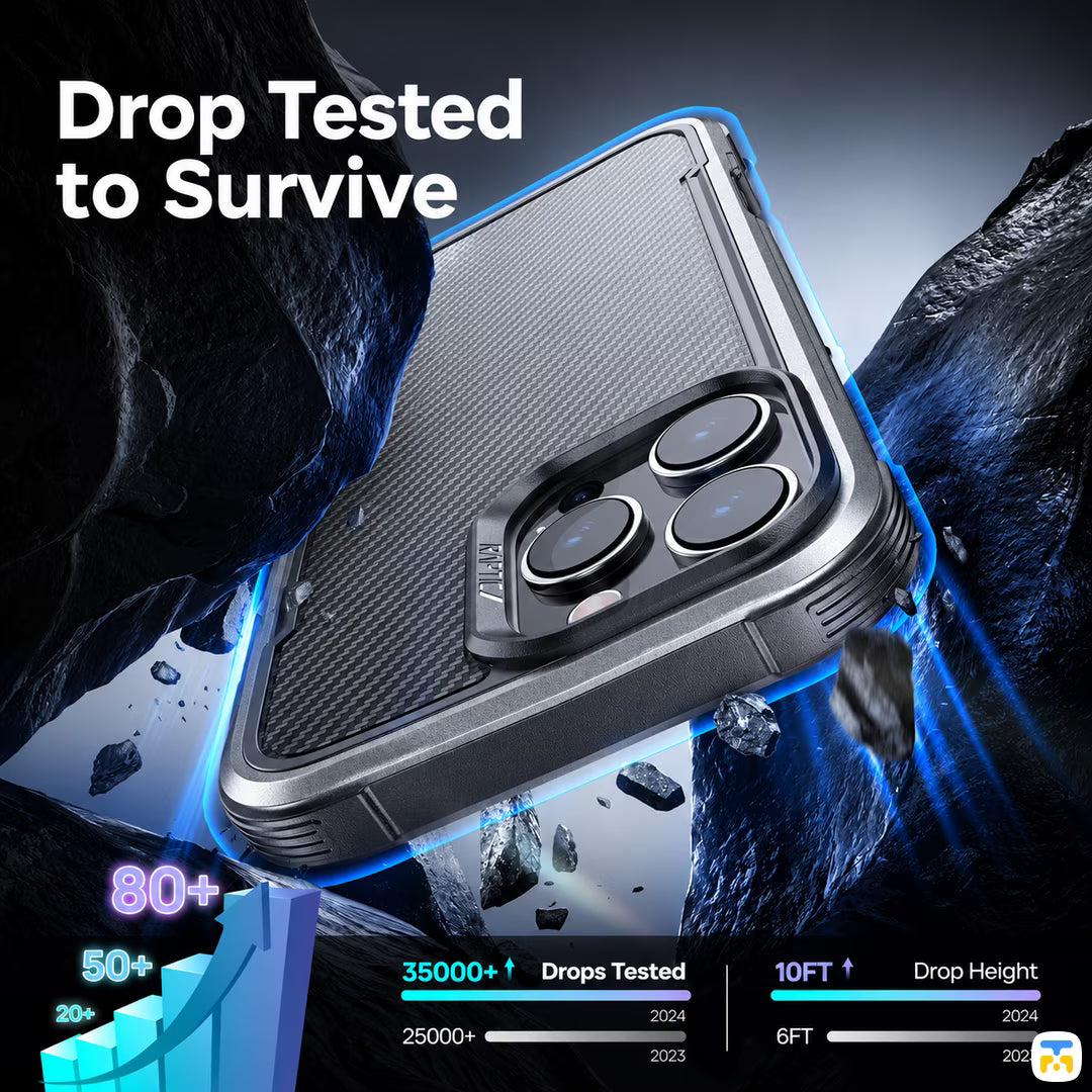 Drop Tested
to Survive - RAPTIC Aramid Apex MagSafe Case for iPhone 16 Series