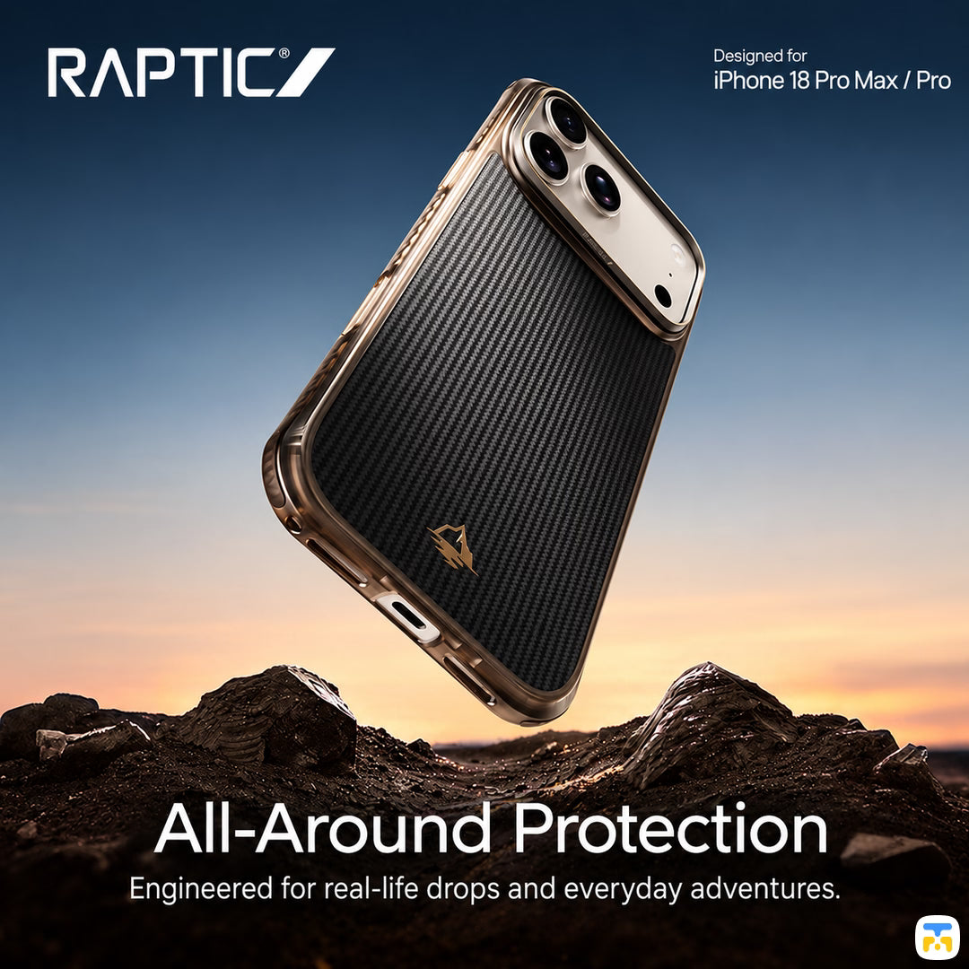 All-Around Protection - RAPTIC Aramid Dual Reynis MagSafe Case for iPhone 17/18 Series