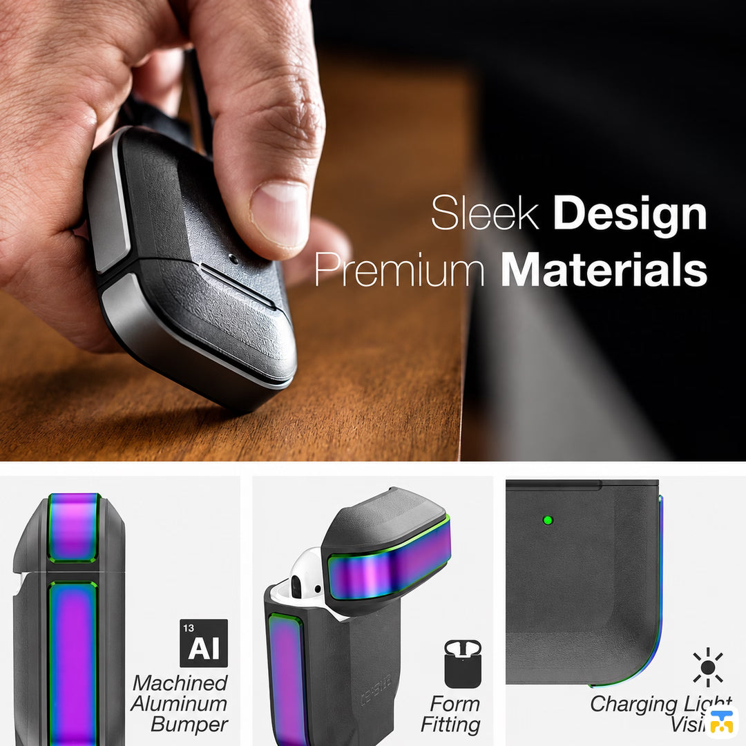 Sleek Design
Premium Materials - RAPTIC Defense Trek AirPods Case