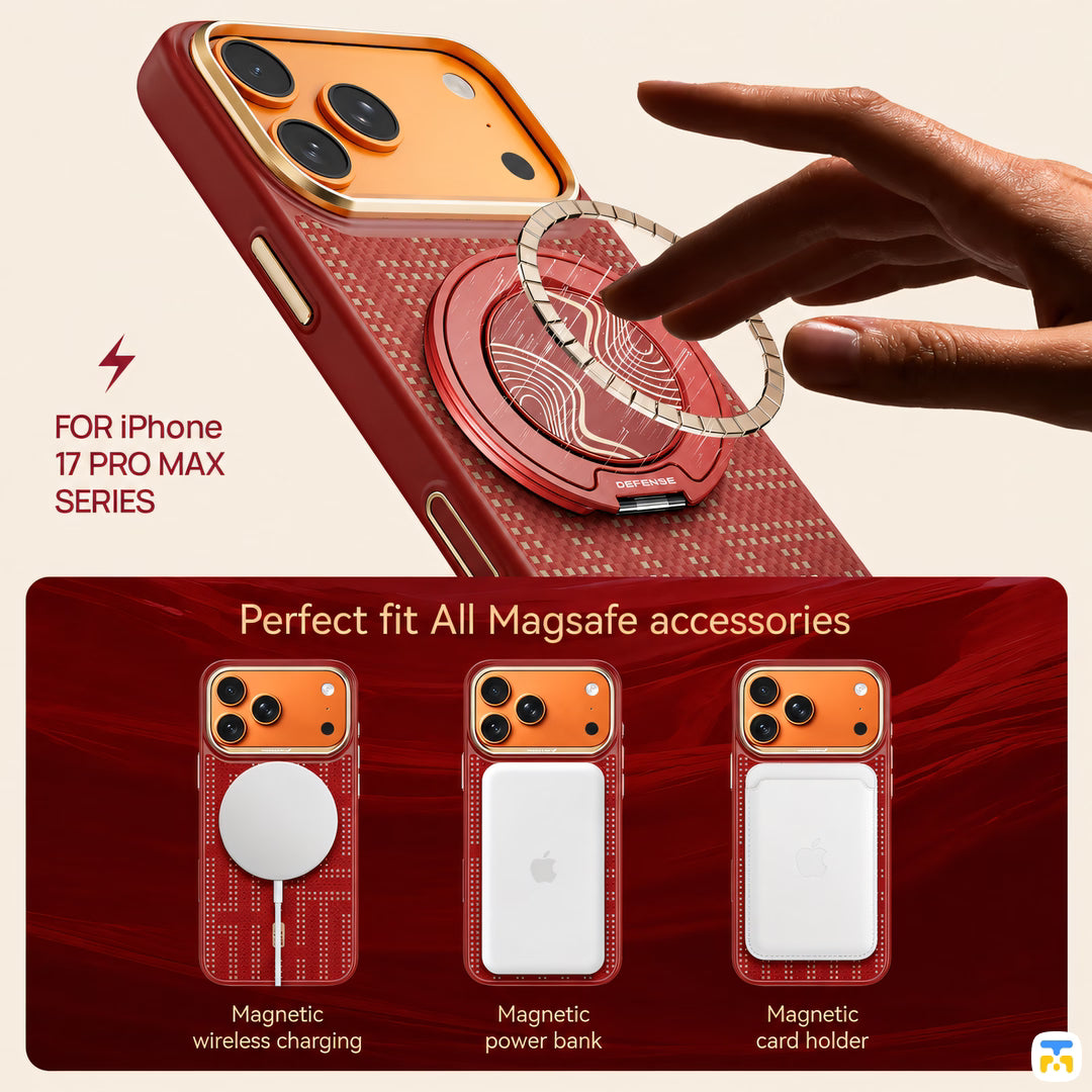Perfect fit All Magsafe accessories - RAPTIC for iPhone 17 Series Aramid Dual Grid MagSafe Case